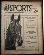 All Sports Illustrated Number 153 July 29 1922